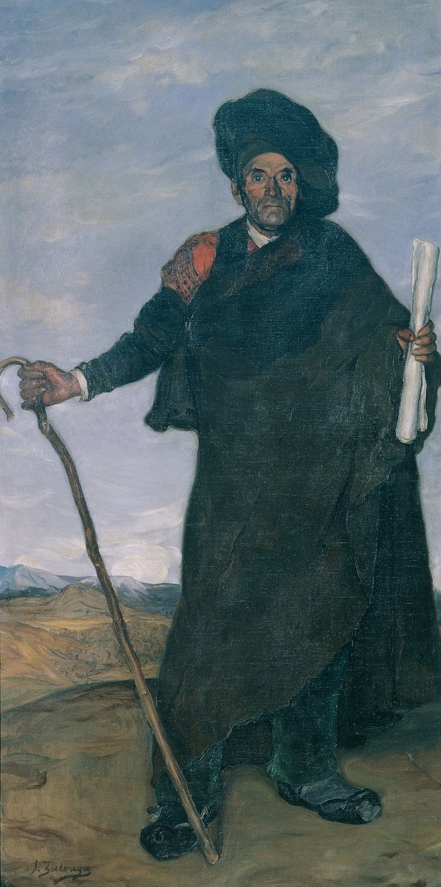 Runoilija Don Miguelin muotokuva, n. 1900. tekijältä Ignacio Zuloaga y Zabaleto