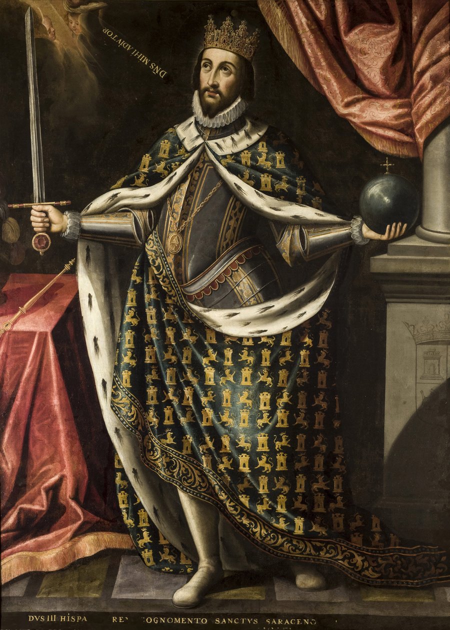 Kuningas Ferdinand pyhä Ries, Ignatius of (n. 1612-1661), n. 1655-1665. öljy kankaalle tekijältä Ignacio de Ries