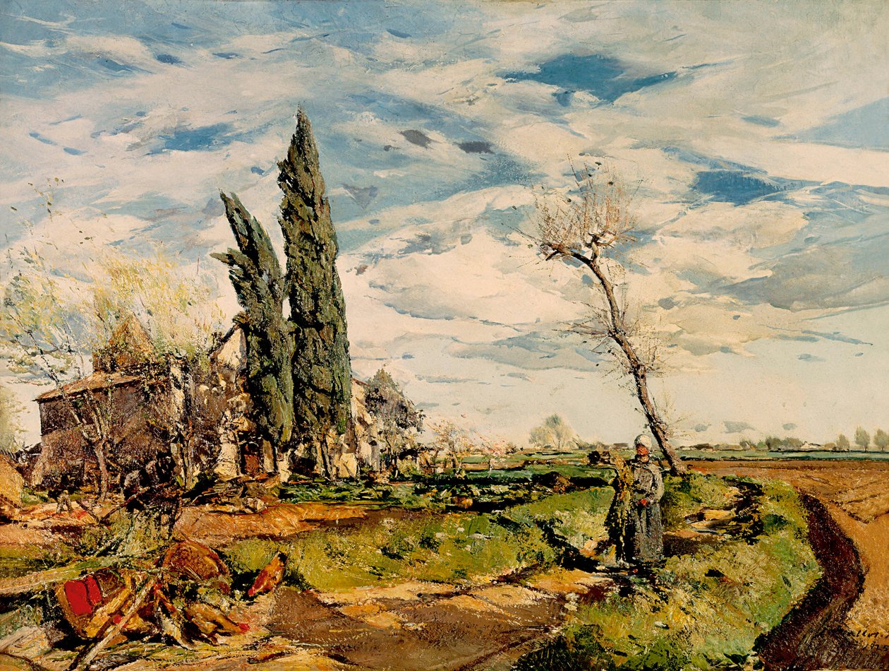 "" Kappeli "" Ignasi Mallolin (1892-1940) maalaus. 1925. Barcelona. Katalonian kansallinen taidemuseo. tekijältä Ignasi Mallol Casanovas