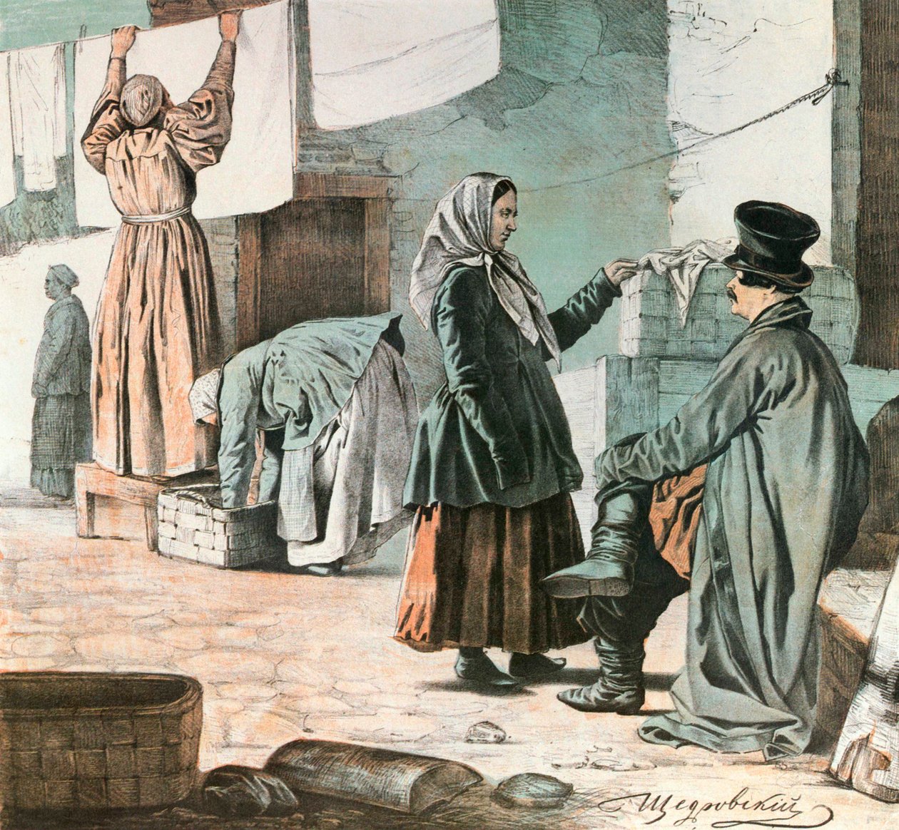 Pesumiehet, 1846. tekijältä Ignati Shchedrovsky