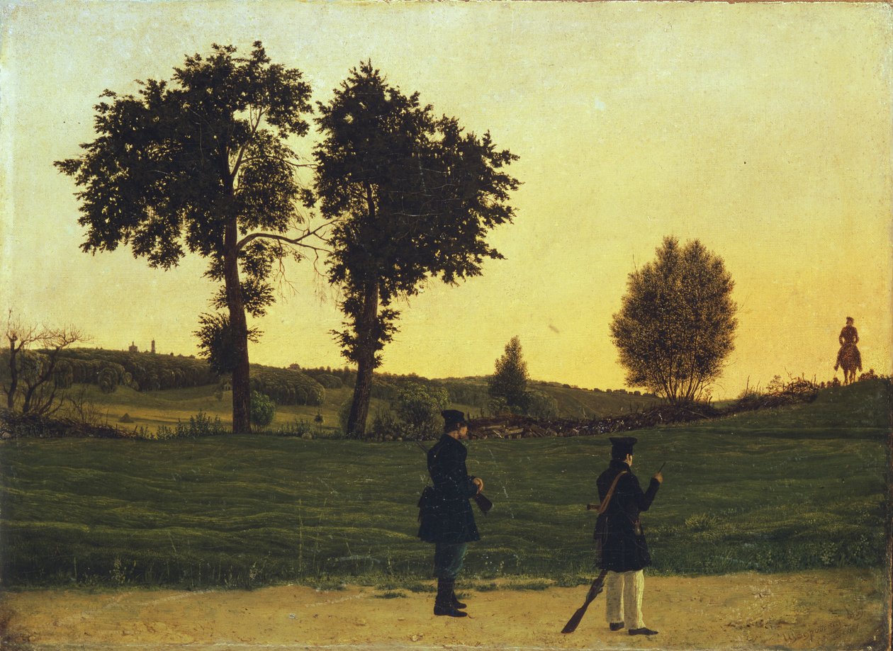 Metsästäjät, 1839 tekijältä Ignati Stepanovich Shchedrovsky
