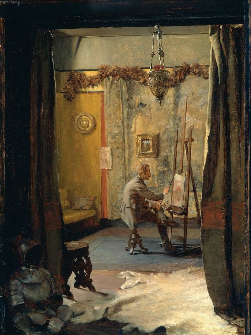 Hänen studio, Selfportrait tekijältä Ignaz Marcel Gaugengigl