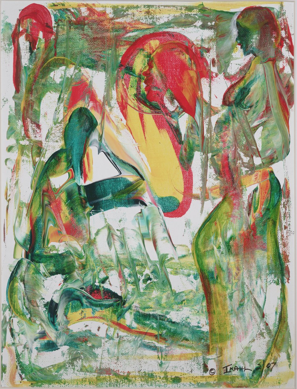 Earth Crisis, 2007 (akryyli hapottomalla levyllä) tekijältä Ikahl Beckford