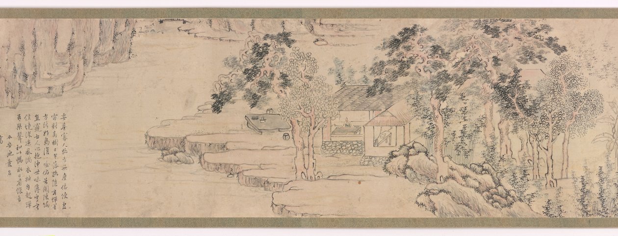 Tutkija eläkkeellä, noin 1750 (tussi ja vaalea väri paperille). tekijältä Ike no Taiga