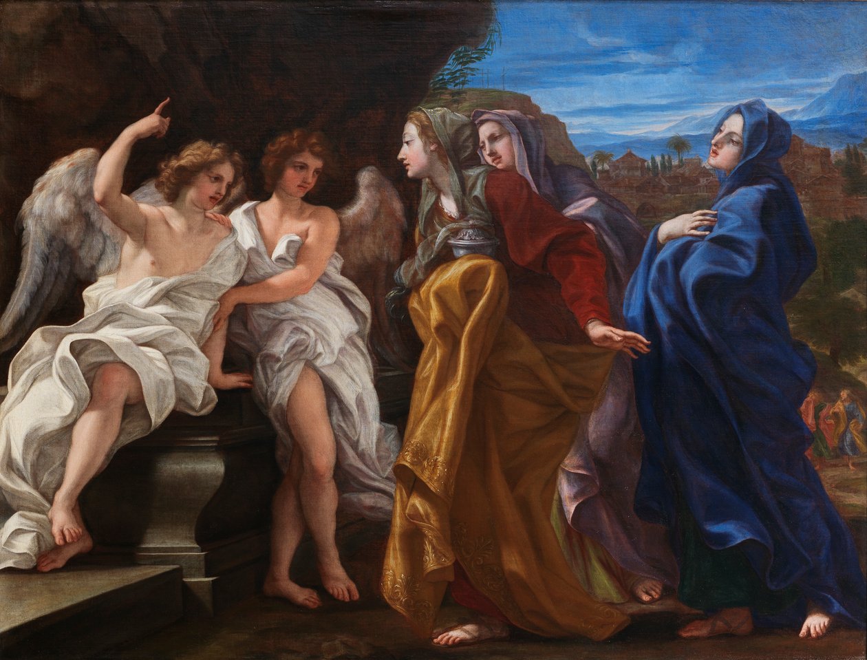 Kolme Mariaa haudalla, n. 168485 tekijältä Il Baciccio