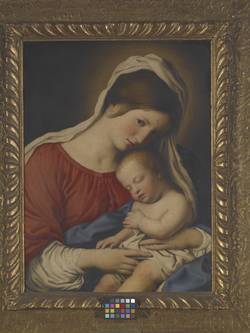 Madonna ja lapsi (öljy kankaalle) tekijältä Il (1609 85) Sassoferrato