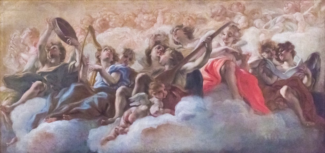 Enkelien konsertti tekijältä Il (1639 1709) Baciccio