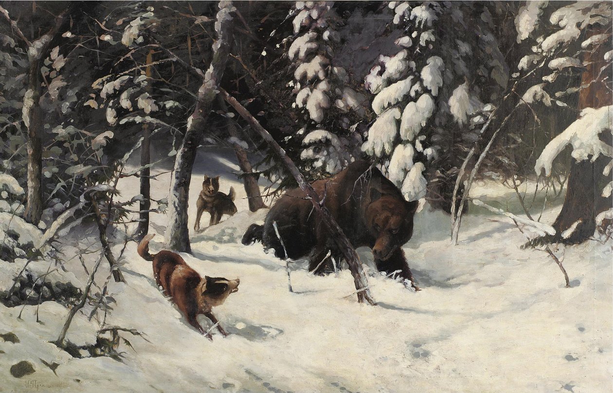 Karhunmetsästys tekijältä Illarion Mikhailovich Pryanishnikov