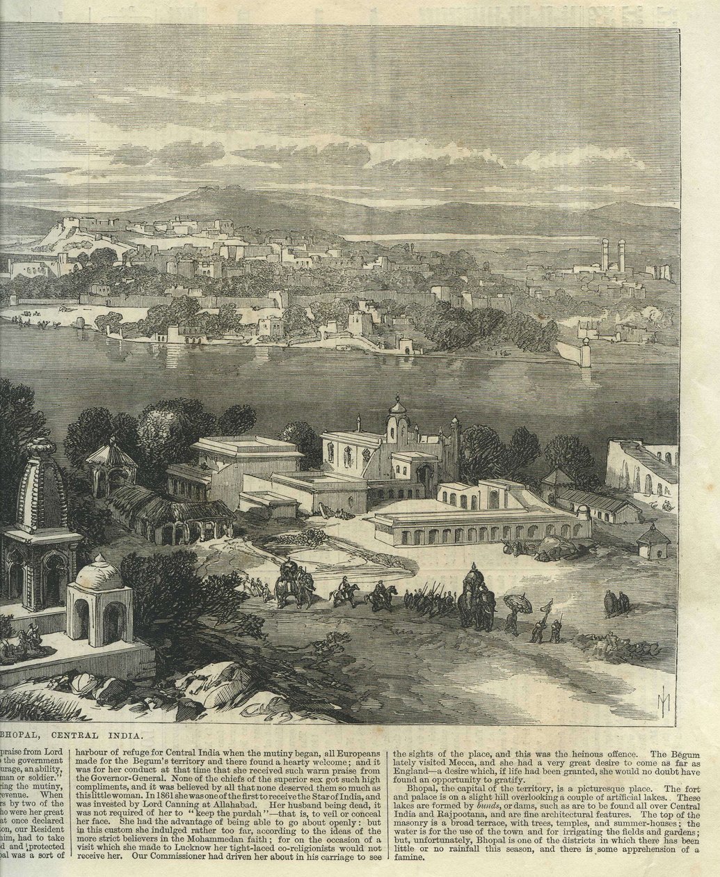 Bhopal, Keski -Intia tekijältä Illustrated London News
