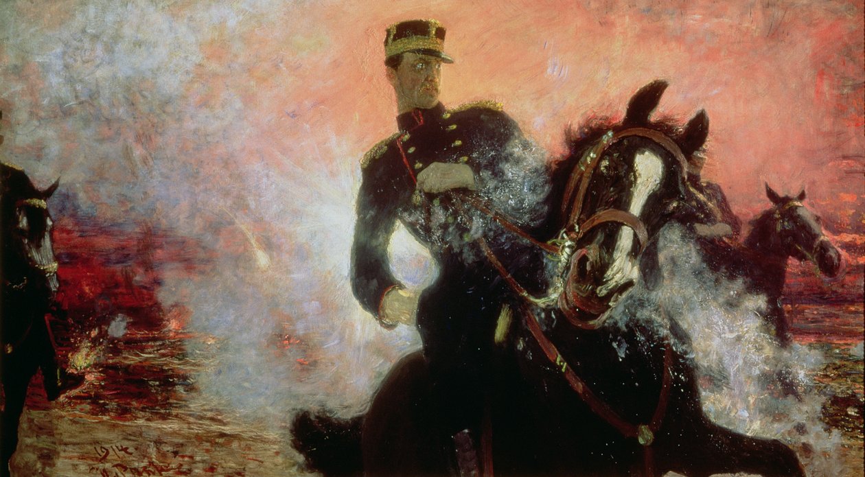 Albert I (1875-1934) Belgian kuningas ensimmäisessä maailmansodassa, 1914 tekijältä Ilya Efimovich Repin