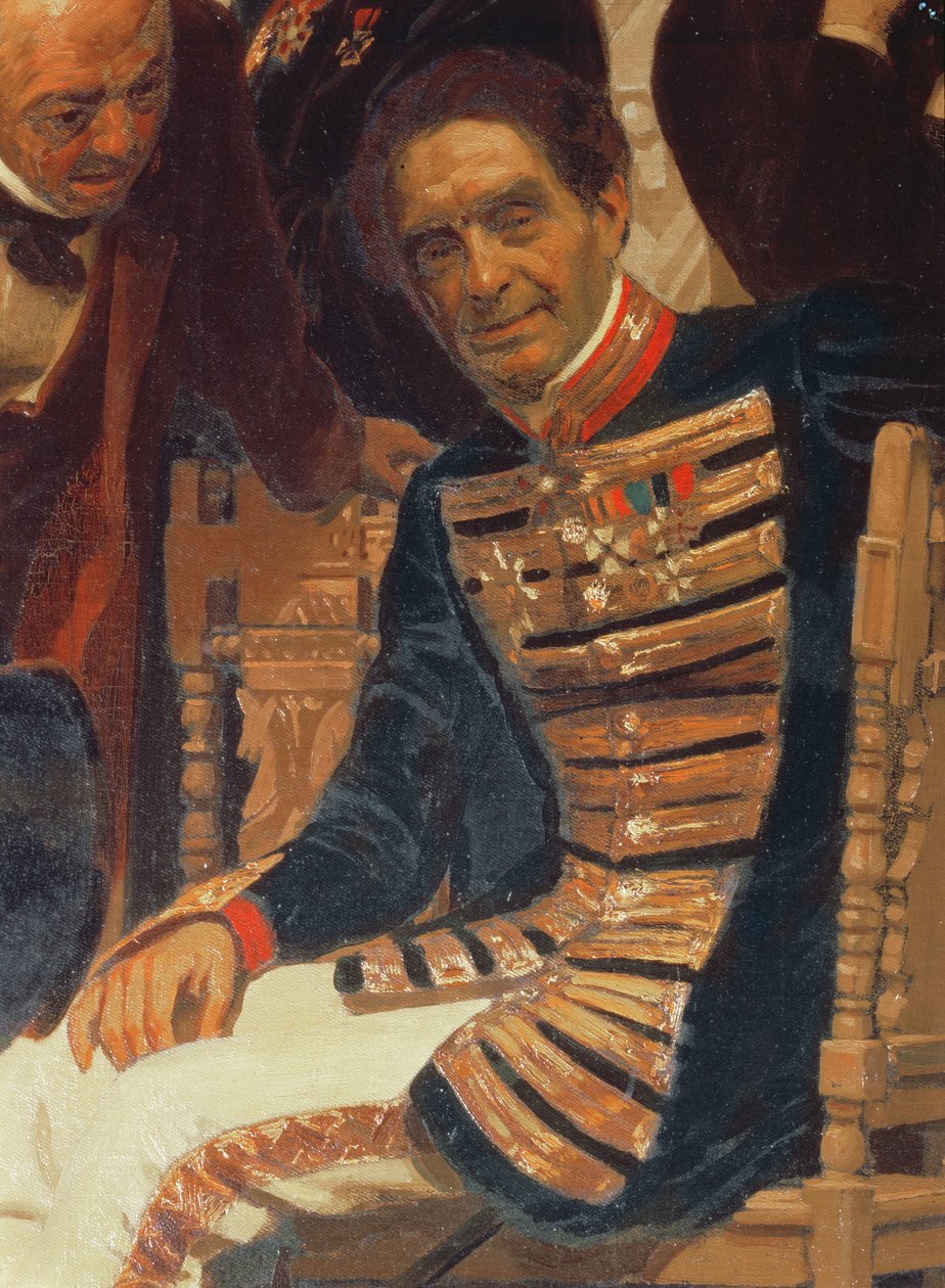 Kreivi Aleksei Lvov (1798-1870), Slavonic Composers, 1890-luku (yksityiskohta) tekijältä Ilya Efimovich Repin