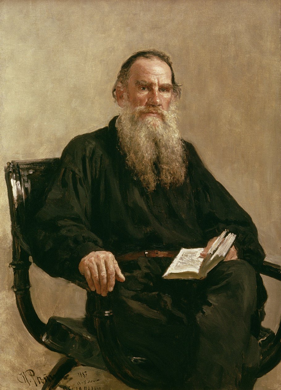 Lev Tolstoi (1828-1910) 1887 tekijältä Ilya Efimovich Repin