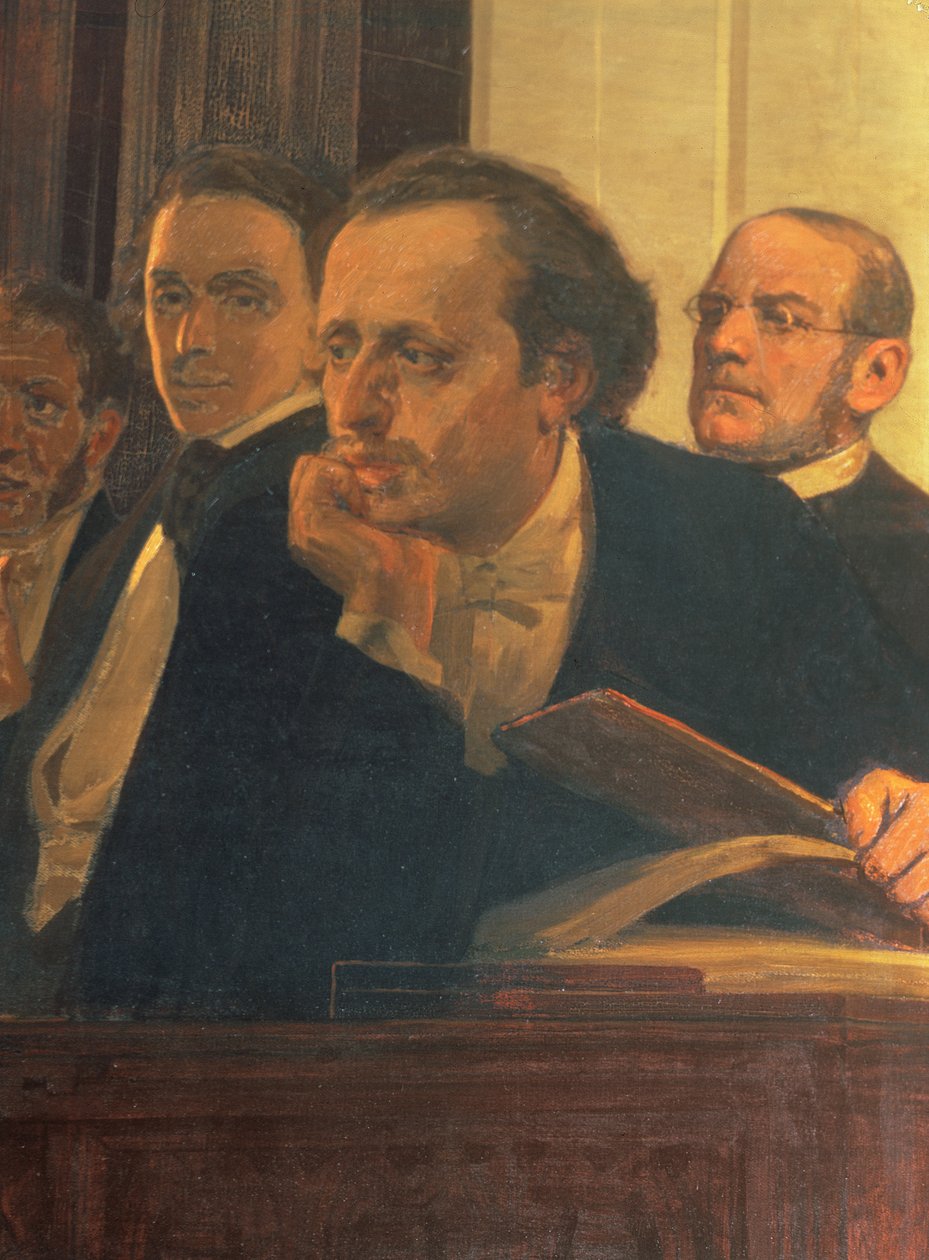 Michal Kleopas Oginski (1765-1833), Frederic Chopin (1810-49) ja Stanislaw Moniuszko (1819-72), Slavonic Composers, 1890-luvulta (yksityiskohta) tekijältä Ilya Efimovich Repin