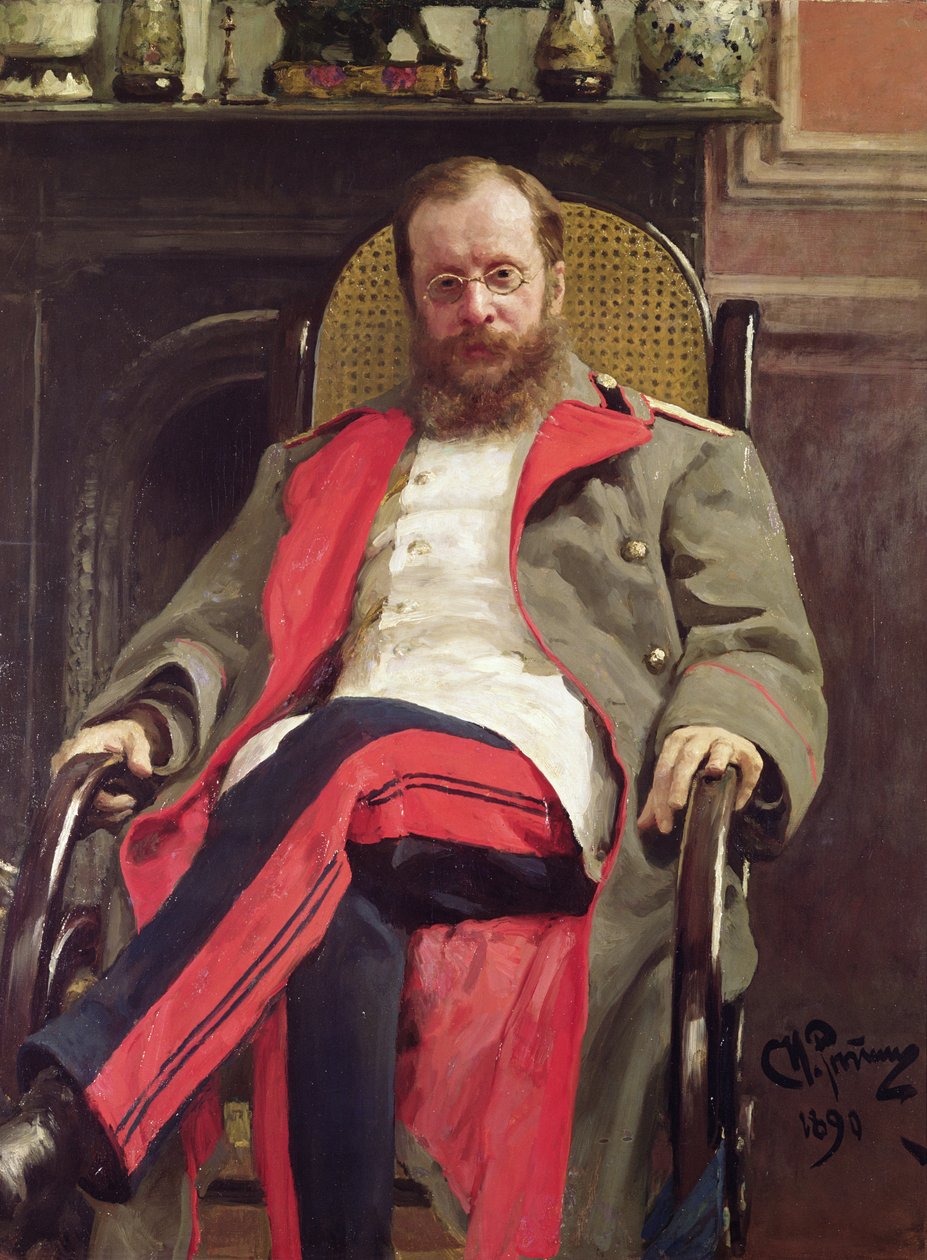 Cesar Cuin muotokuva, 1890 tekijältä Ilya Efimovich Repin
