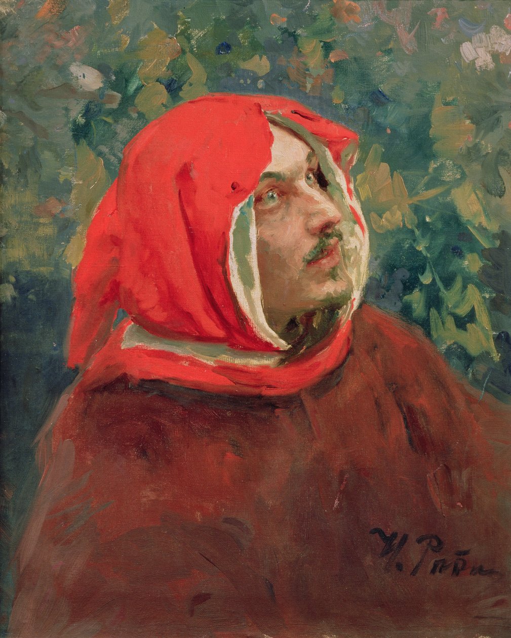 Dante Alighierin muotokuva (1265-1321) tekijältä Ilya Efimovich Repin