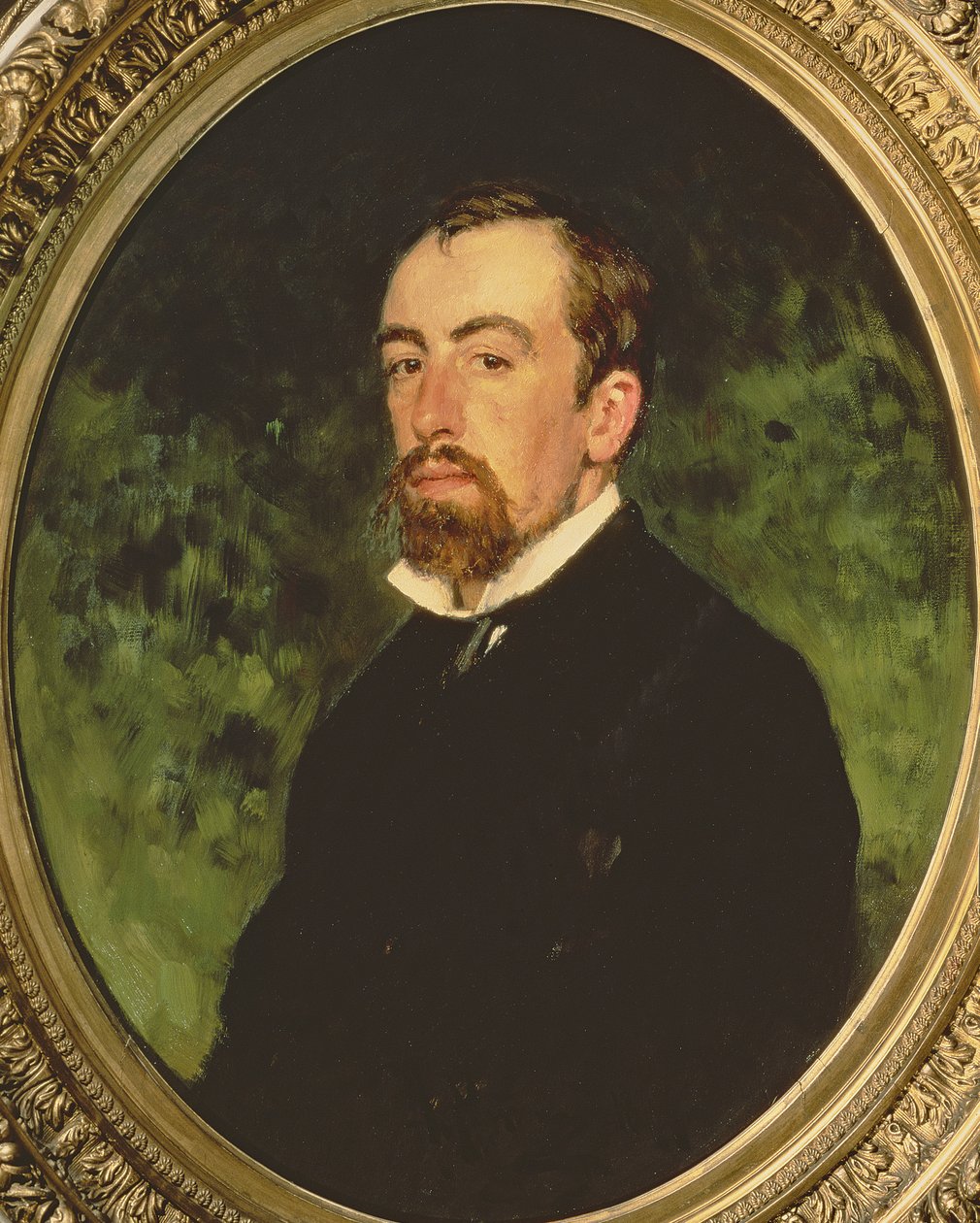 Muotokuva Vasili Polenovista (1844-1927), 1877 tekijältä Ilya Efimovich Repin