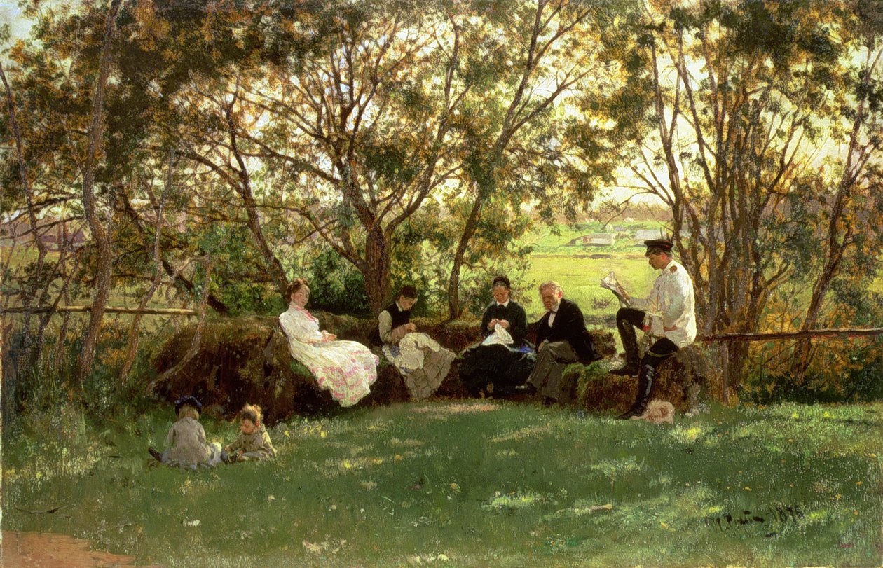 Nurmipenkki, 1876 tekijältä Ilya Efimovich Repin