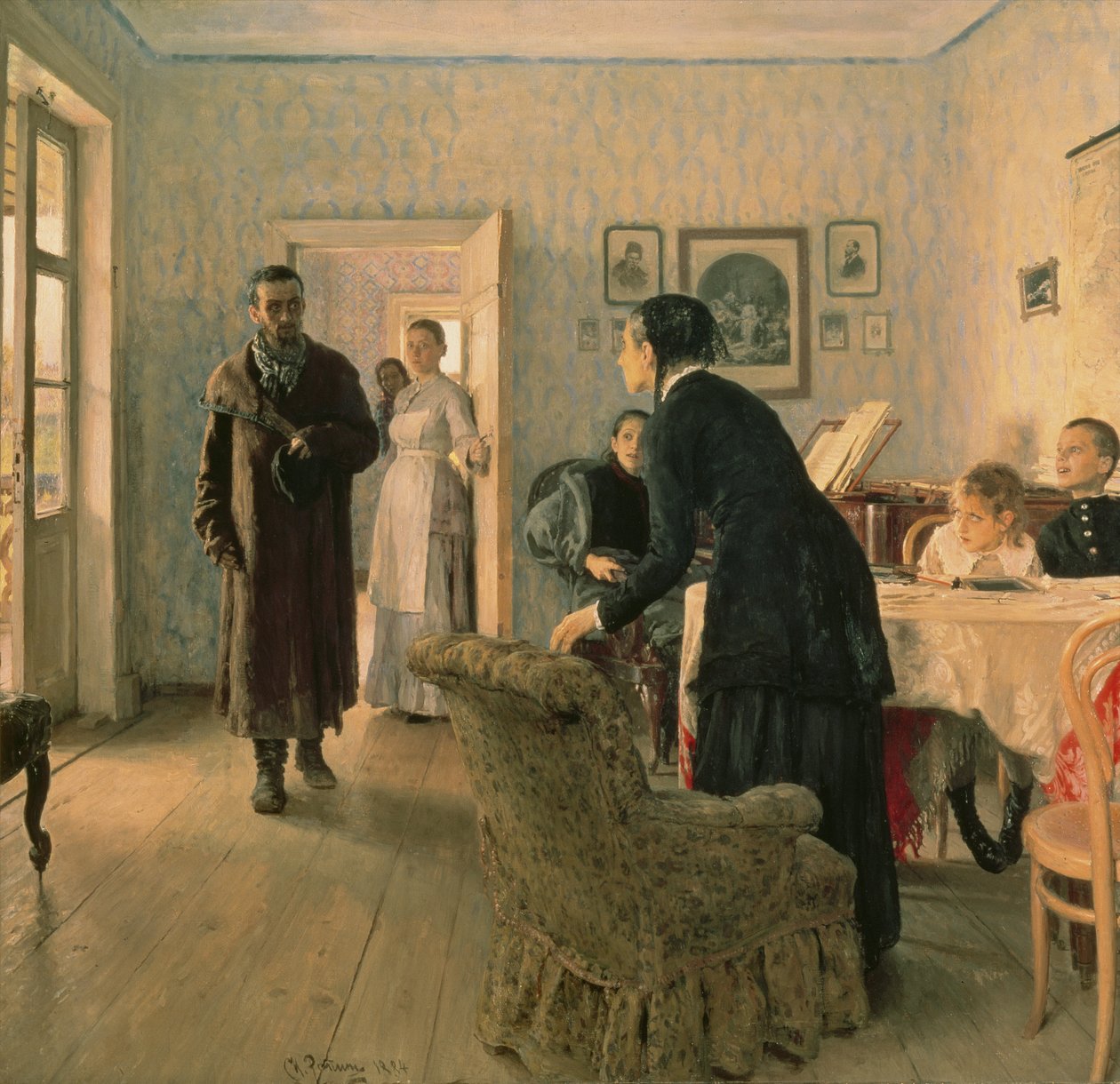 Odottamaton, 1884-88 tekijältä Ilya Efimovich Repin