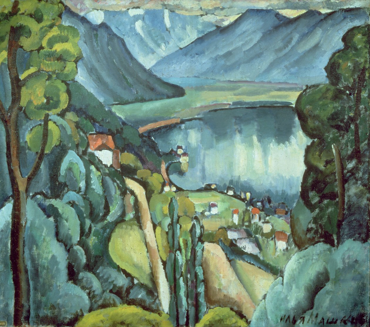 Genevejärvi, 1914 tekijältä Ilya Ivanovich Mashkov