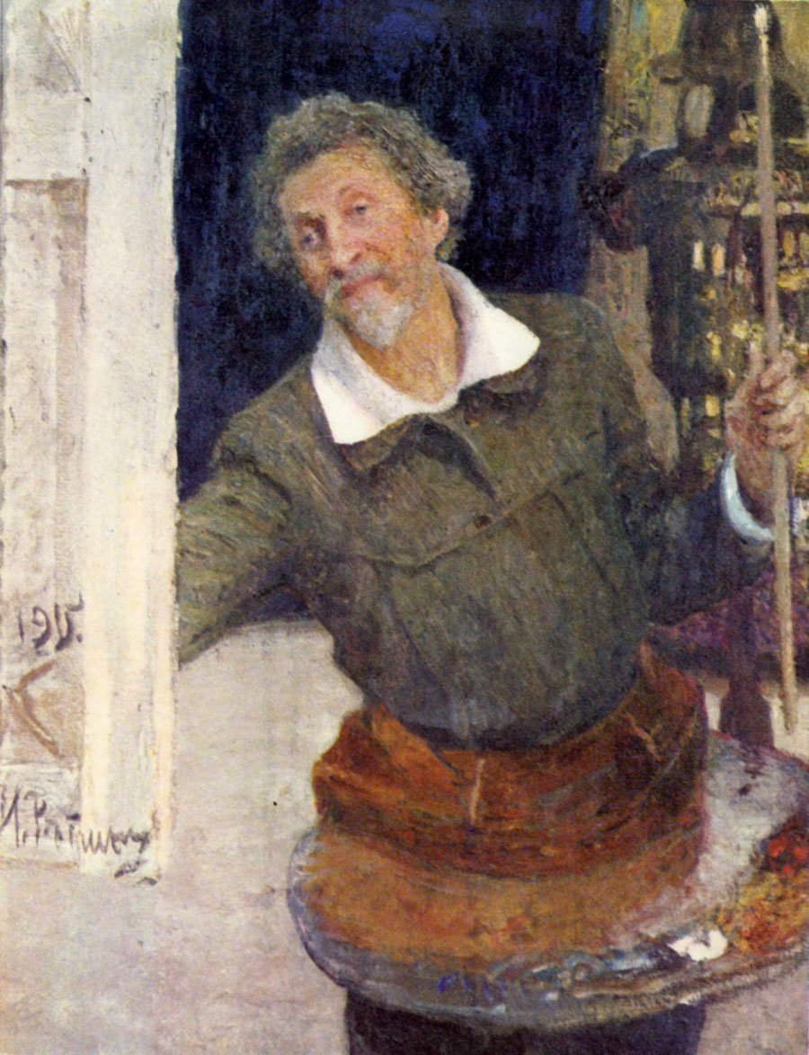 Omakuva työssä Espanja: Autorretrato trabajandon: n tekijältä Ilya Efimovich Repin