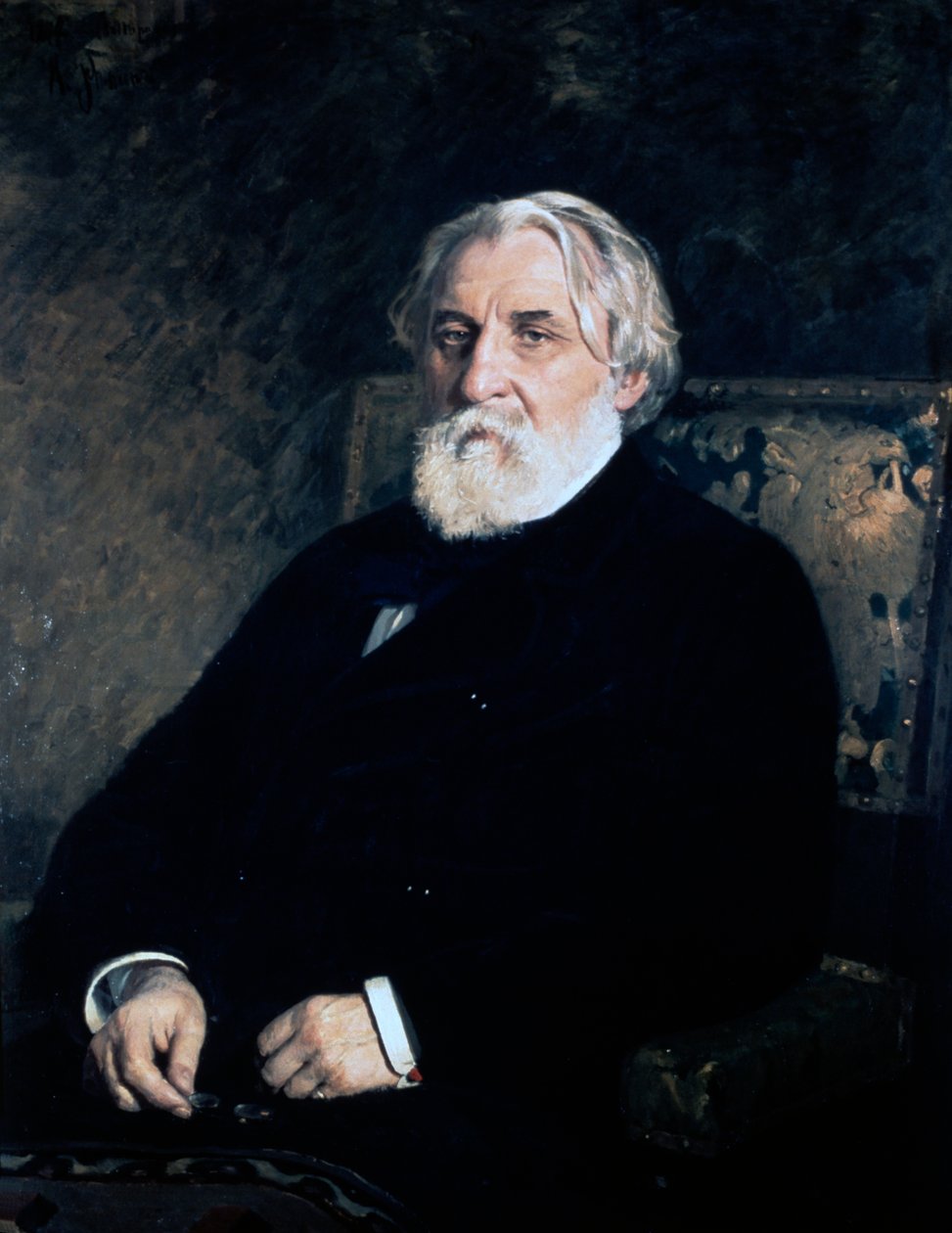 Ivan Sergejevitš Turgenevin muotokuva (Orel). tekijältä Ilya Efimovich (after) Repin