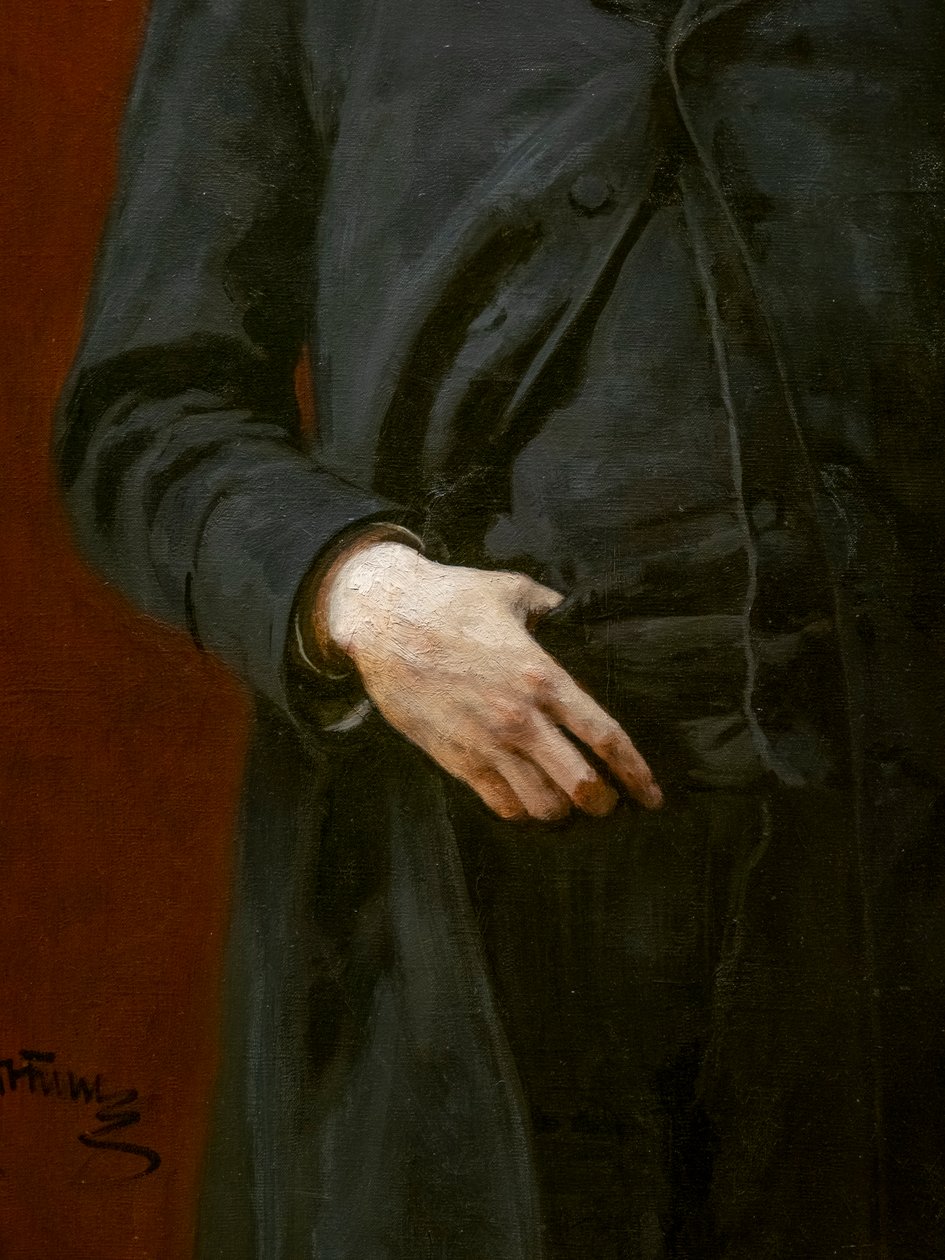 ALEXANDER GLAZUNOV (yksityiskohta) tekijältä Ilya Efimovich Repin