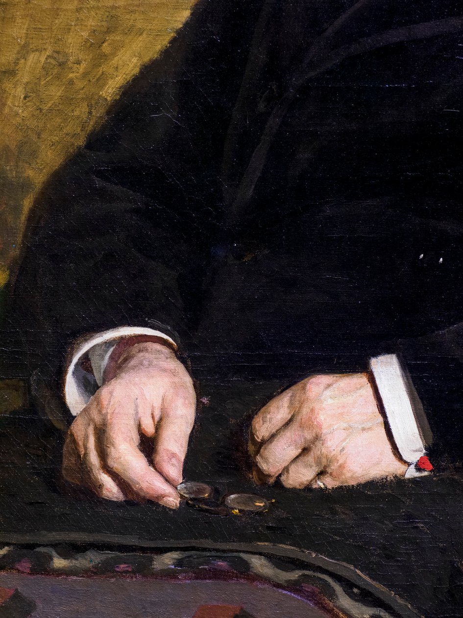 IVAN TURGENEV (yksityiskohta) tekijältä Ilya Efimovich Repin