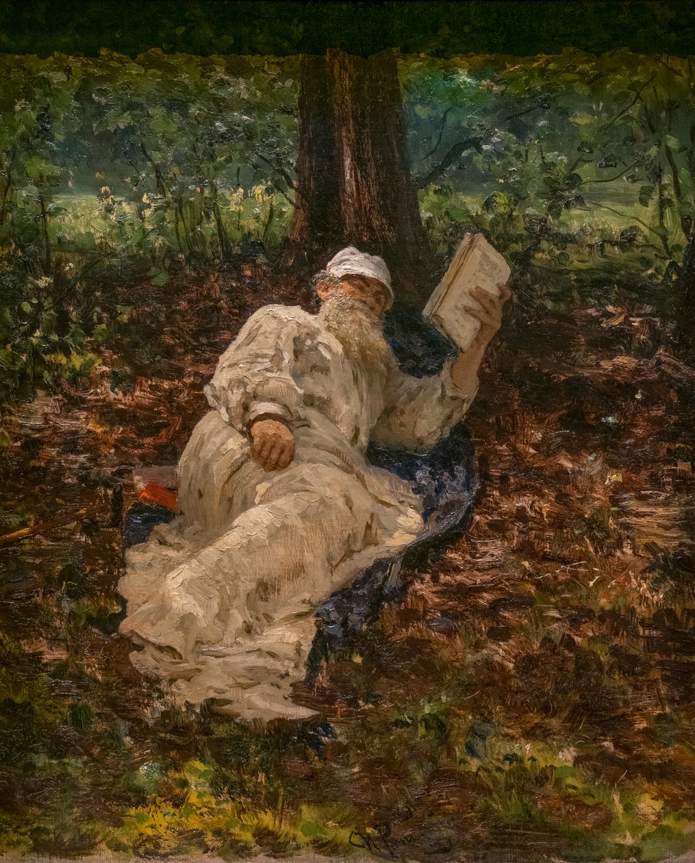 LEON TOLSTOI LOPASSA METSÄSSÄ tekijältä Ilya Efimovich Repin