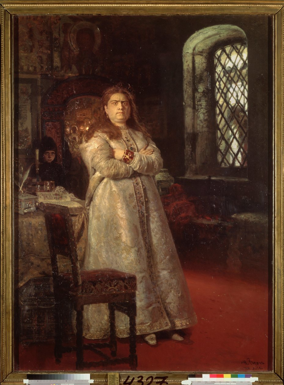 La Regent Sophie (Sofia Alekseijevna Romanova tekijältä Ilya Efimovich Repin