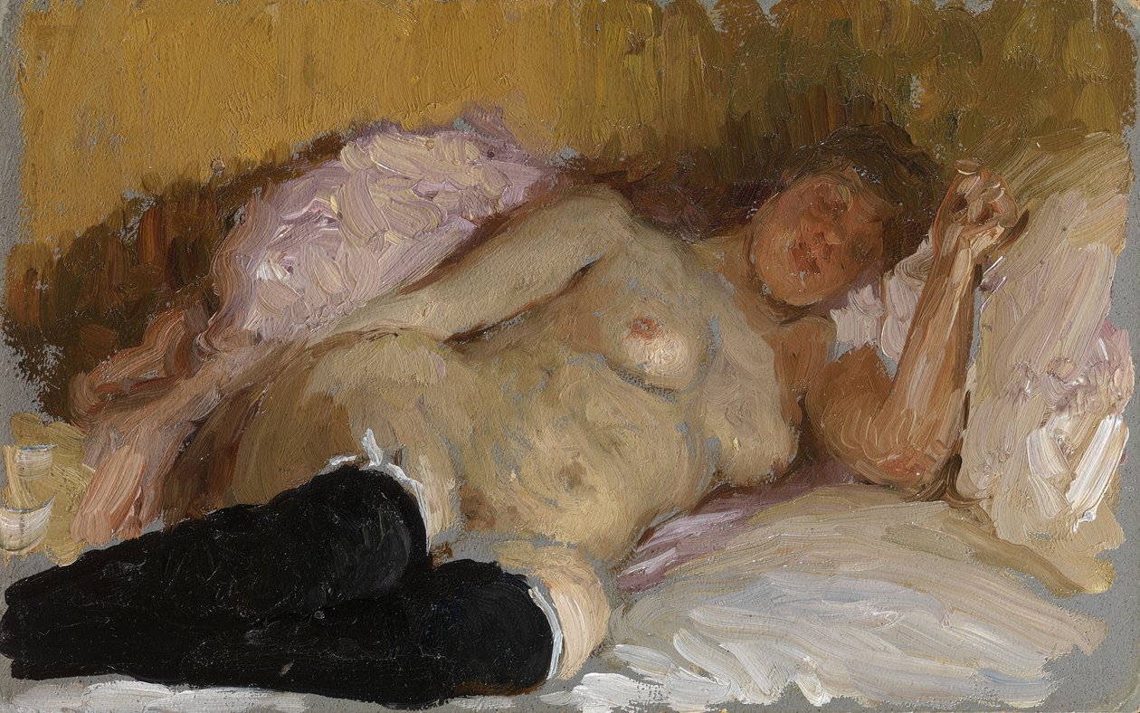 Natalia Nordman nukkuu, 1900-luku tekijältä Ilya Efimovich Repin