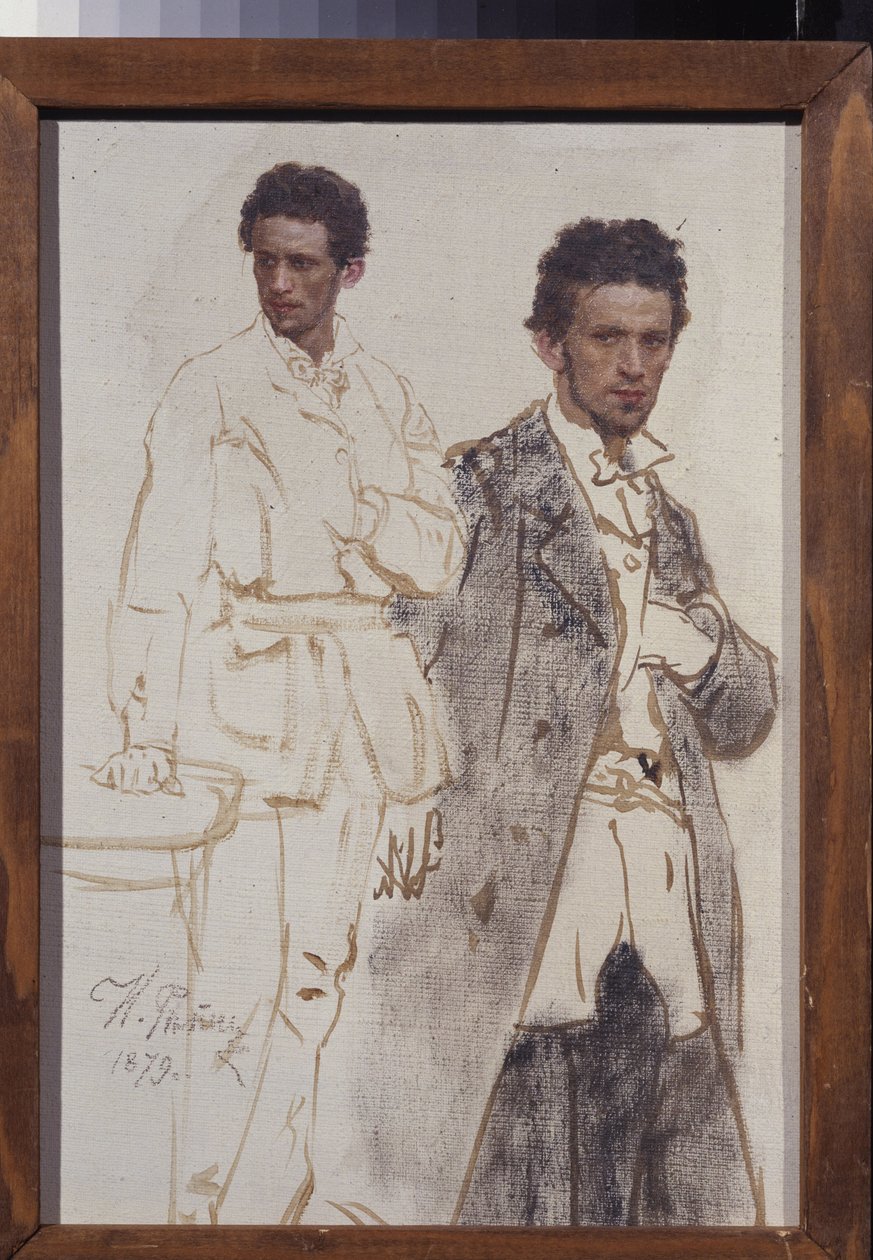 Nikolai Ventselin muotokuva. Ilja Jefimovitš Repinin (Ilia Repin) (1844-1930) maalaus öljy kankaalle tekijältä Ilya Efimovich Repin