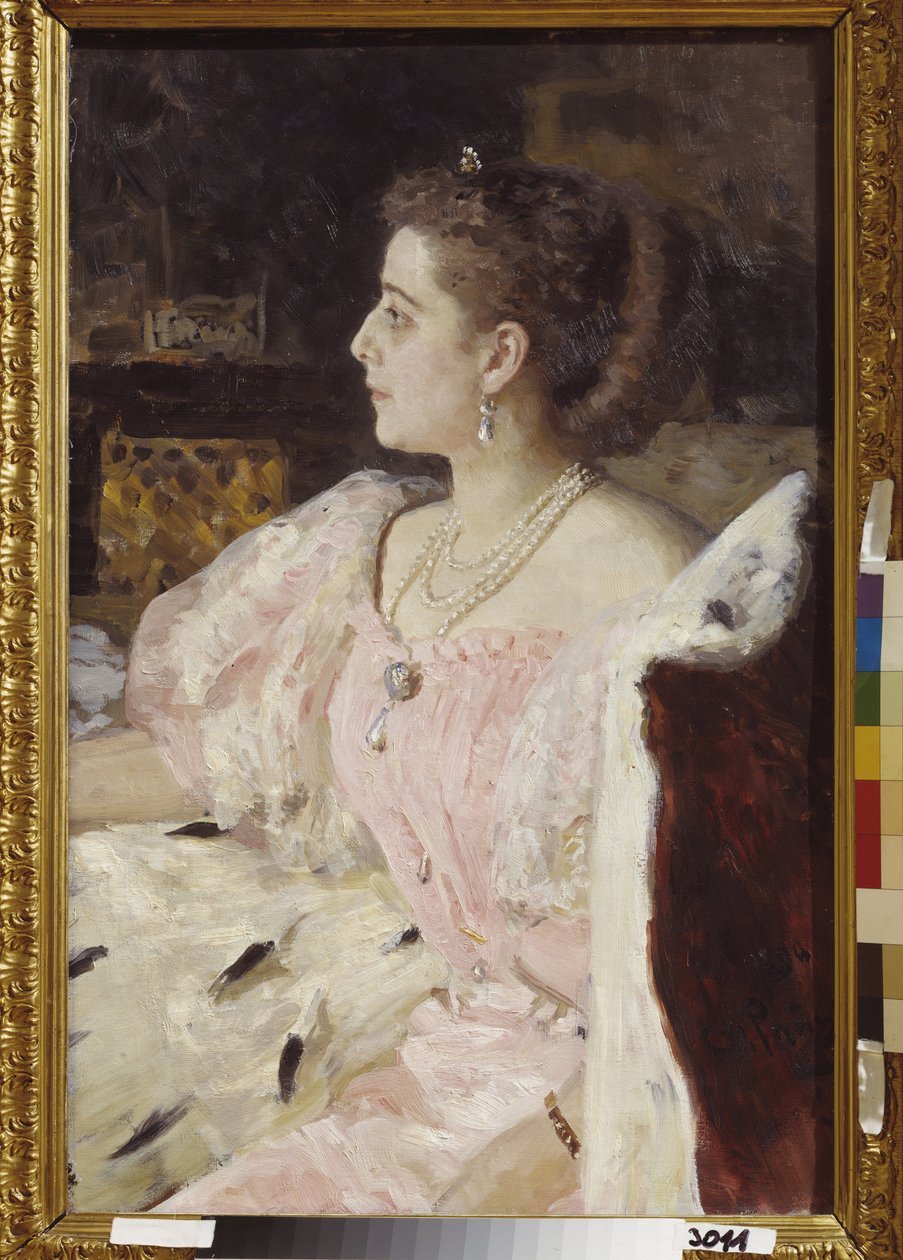 Prinsessa Nitalia Golovinan muotokuva tekijältä Ilya Efimovich Repin