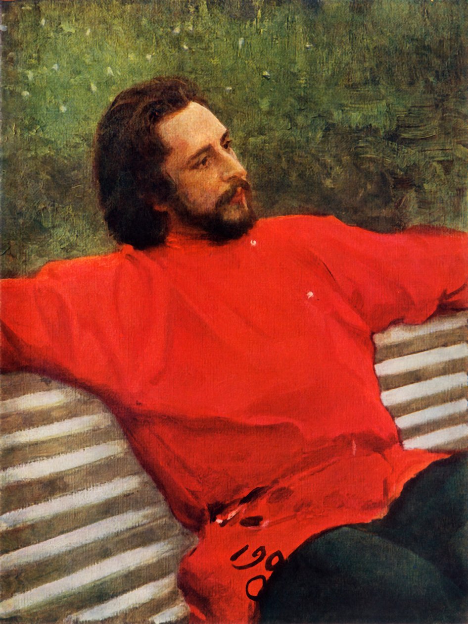 Runoilija Leonid Nikolajevitš Andreevin muotokuva, 1905, 1965. tekijältä Ilya Efimovich Repin