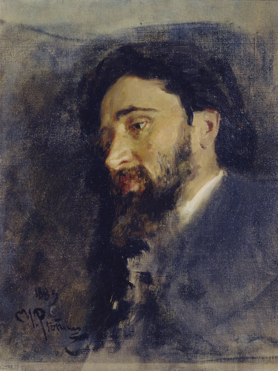 Muotokuva kirjailijasta Vsevolod M. Garshin 1855-1888, 1883 tekijältä Ilya Efimovich Repin