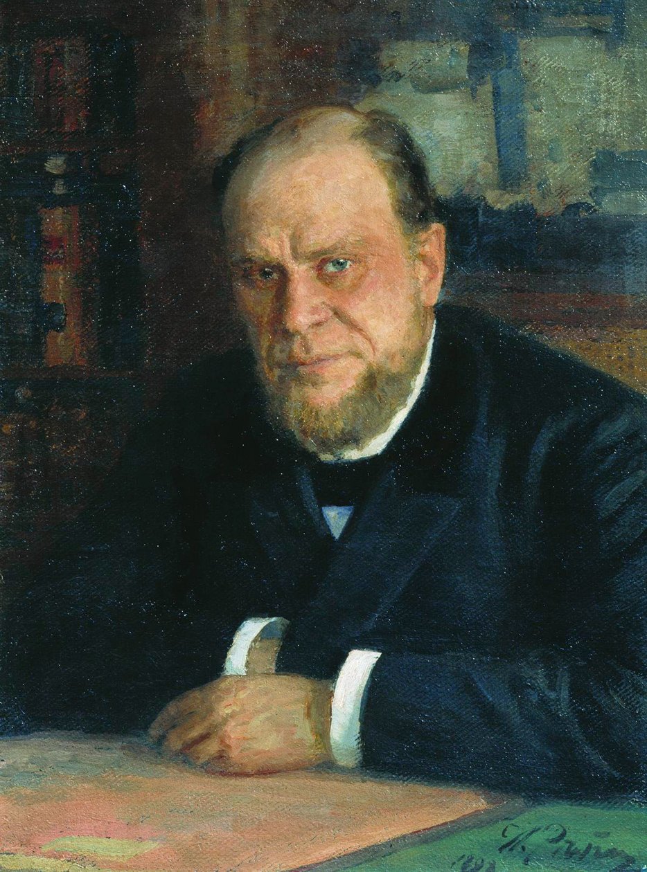 Lakimies ja kirjailija Anatoli Fjodorovitš Konin muotokuva 1844-1927, 1898 tekijältä Ilya Efimovich Repin