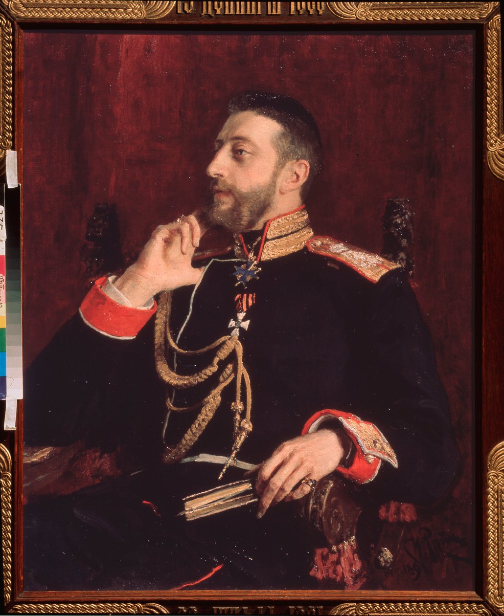 Retrat del poeta K.R. (Gran Duc Konstantin Konstantinovich de Rússia) (1858-1915)finès tekijältä Ilya Efimovich Repin