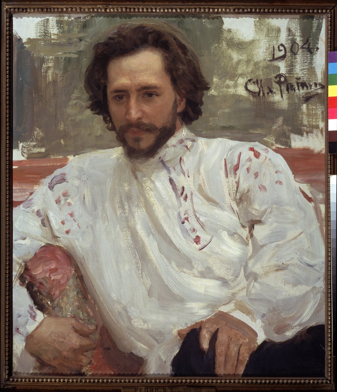 Muotokuva kirjailija Leonid Andrejevista tekijältä Ilya Efimovich Repin