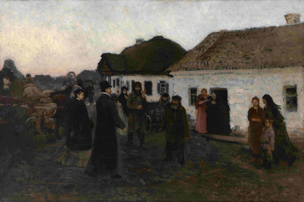 Paluu kotiin, 1876-1877 tekijältä Ilya Efimovich Repin