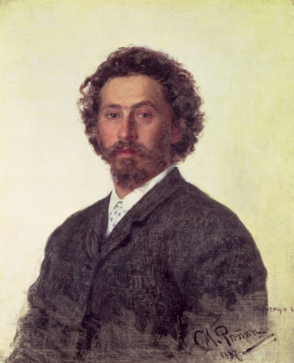 Omakuva, 1887 tekijältä Ilya Efimovich Repin