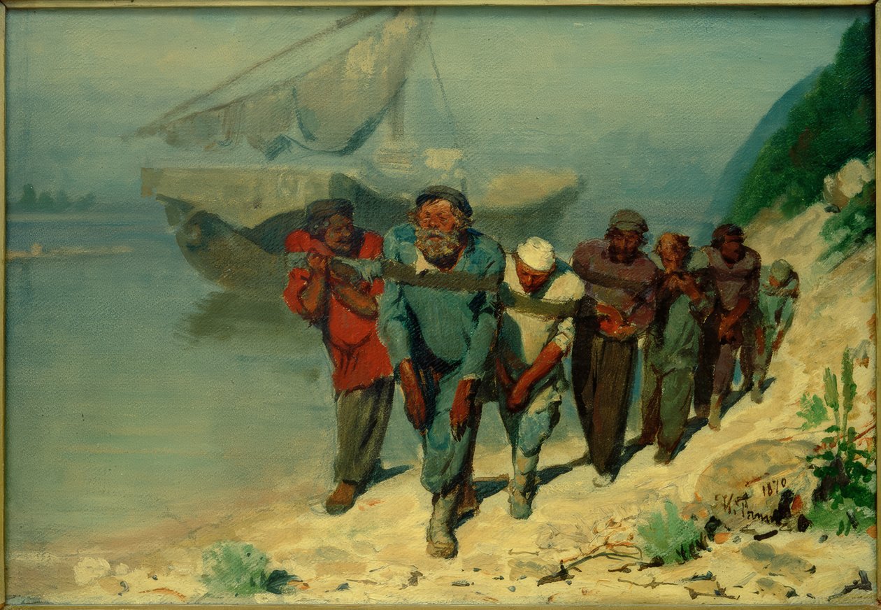 Tutkimus Wolgatreidleristä tekijältä Ilya Efimovich Repin