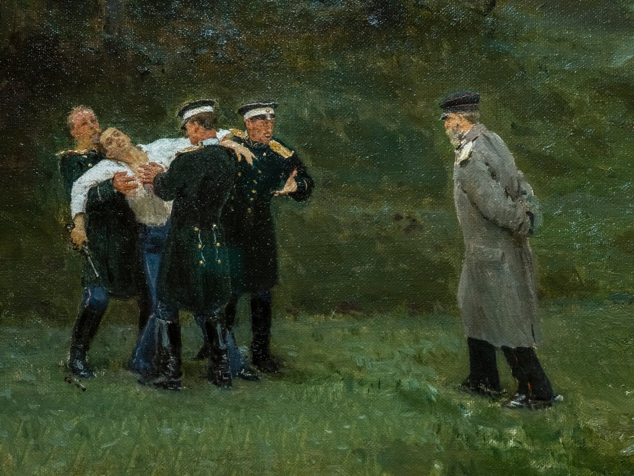 EL DUEL (detall)finlandès tekijältä Ilya Efimovich Repin