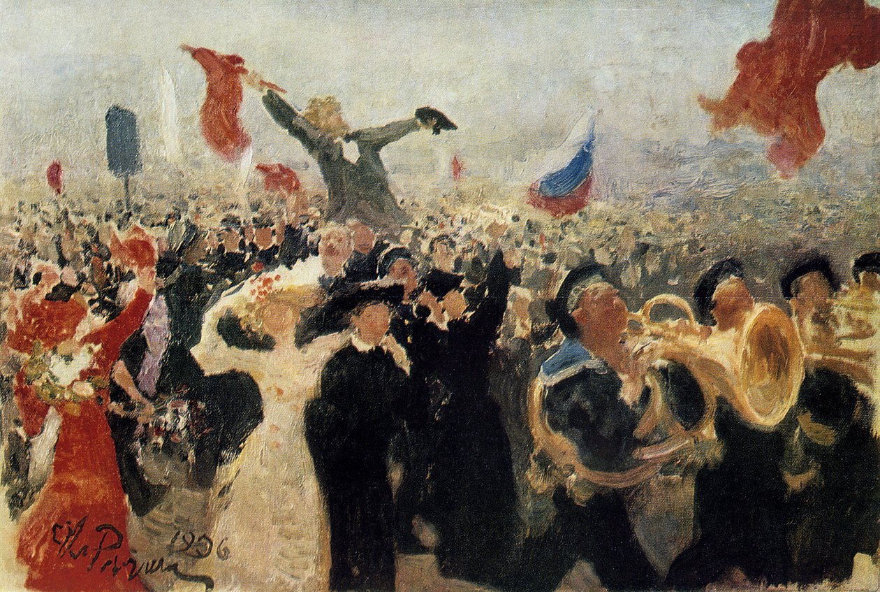 Mielenosoitus 17. lokakuuta 1905, 1906 tekijältä Ilya Efimovich Repin