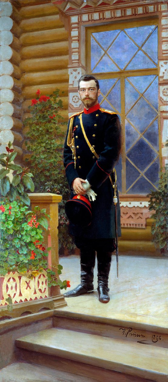 Venäjän tsaari Nikolai II, 1896. tekijältä Ilya Efimovich Repin