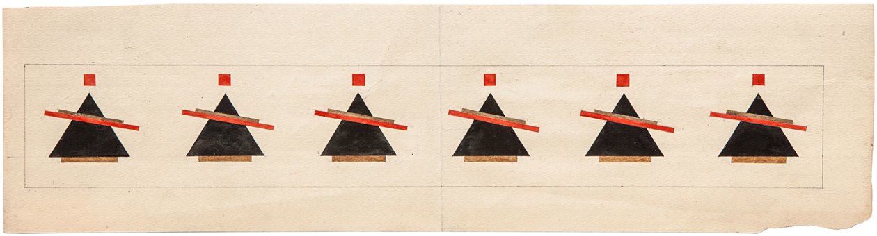 Luonnos suprematistiselle kokoonpanolle, 1922 tekijältä Ilya Grigorevich Chashnik
