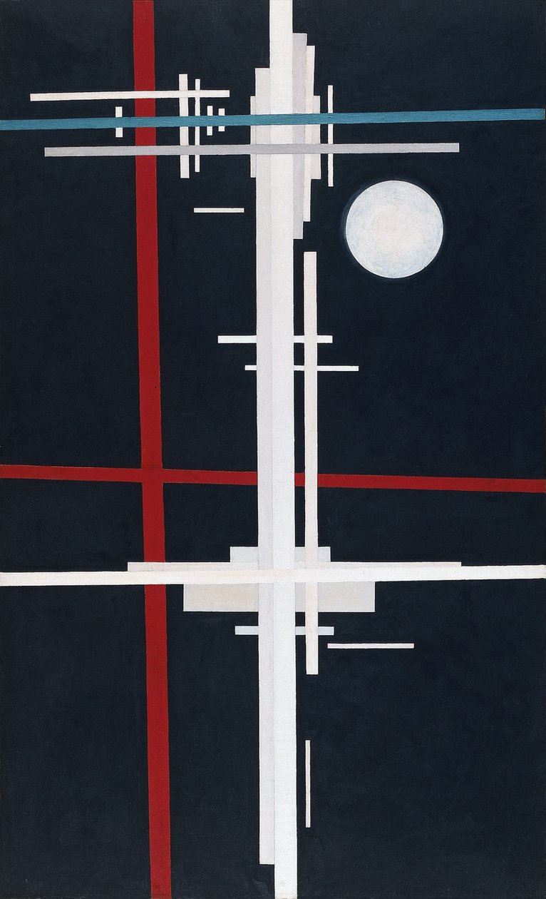 Suprematistinen kokoonpano, 1923 tekijältä Ilya Grigorevich Chashnik
