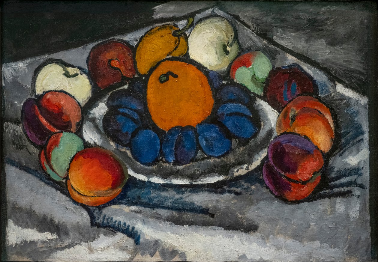 Asetelma. Hedelmät astiassa tekijältä Ilya Ivanovich Mashkov