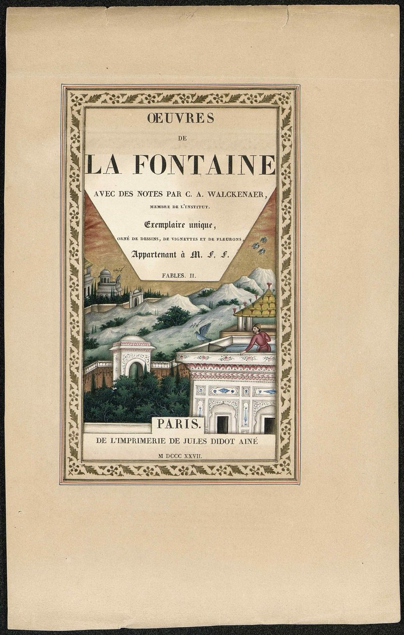 Fables of La Fontaine, 1837-1839. tekijältä Imam Bakhsh Lahori