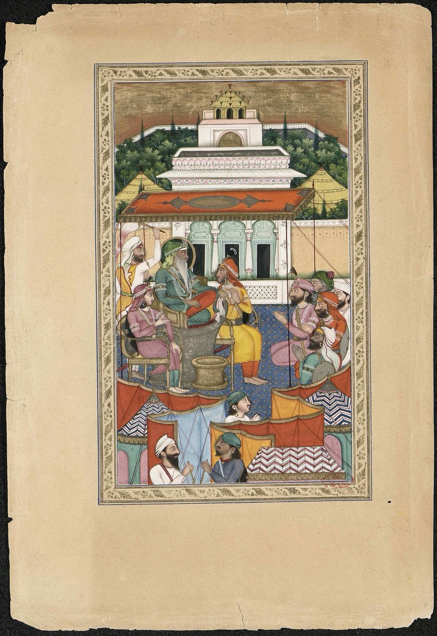 Maharaja Ranjit Singh, 1841. tekijältä Imam Bakhsh Lahori