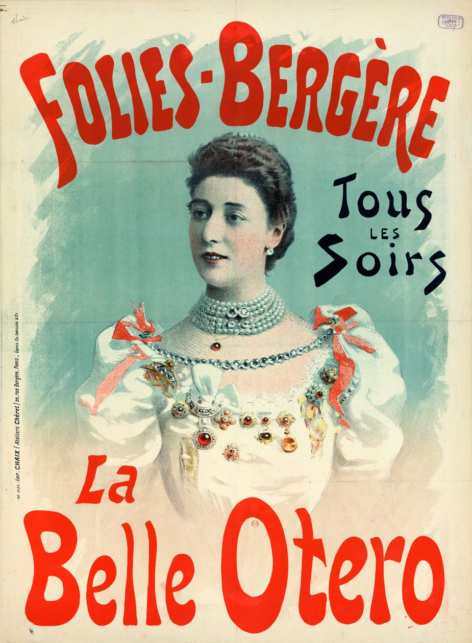 La Belle Otero 1894 tekijältä Imprimerie Chaix