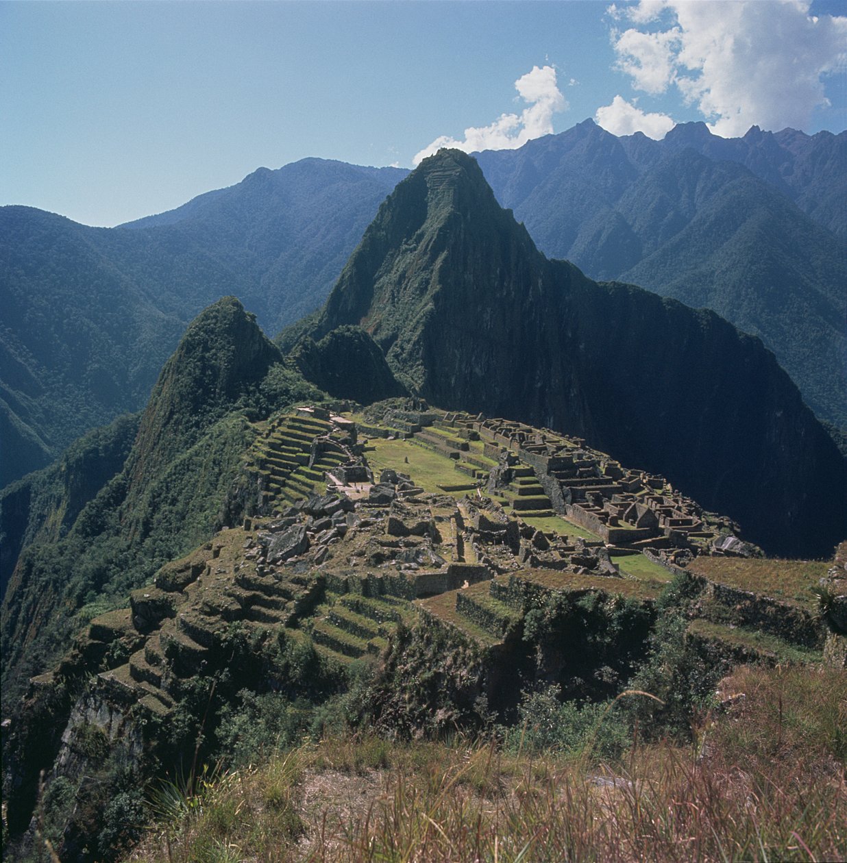 Näkymä Machu Picchun linnoitukselle tekijältä Incan